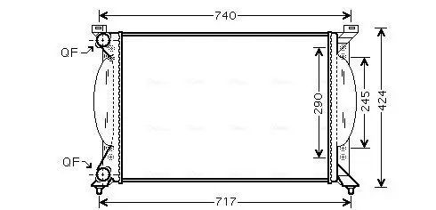 Kühler, Motorkühlung AVA QUALITY COOLING AI2201