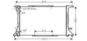Kühler, Motorkühlung AVA QUALITY COOLING AI2306