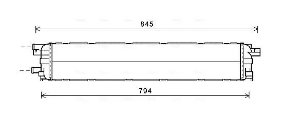 Kühler, Motorkühlung AVA QUALITY COOLING AI2366