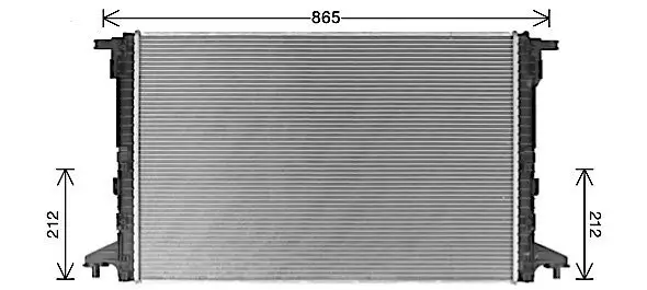 Kühler, Motorkühlung AVA QUALITY COOLING AI2440