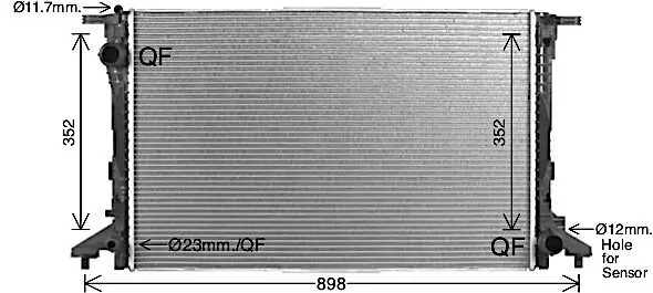 Kühler, Motorkühlung AVA QUALITY COOLING AI2441