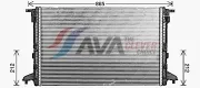 Kühler, Motorkühlung AVA QUALITY COOLING AI2446