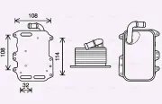 Ölkühler, Motoröl AVA QUALITY COOLING AI3405