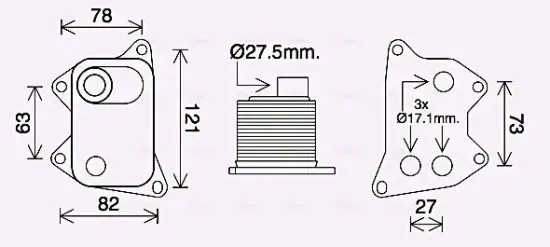 Ölkühler, Motoröl AVA QUALITY COOLING AI3420 Bild Ölkühler, Motoröl AVA QUALITY COOLING AI3420