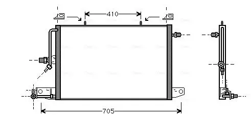 Kondensator, Klimaanlage AVA QUALITY COOLING AI5117 Bild Kondensator, Klimaanlage AVA QUALITY COOLING AI5117