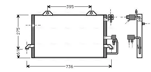 Kondensator, Klimaanlage AVA QUALITY COOLING AI5121 Bild Kondensator, Klimaanlage AVA QUALITY COOLING AI5121