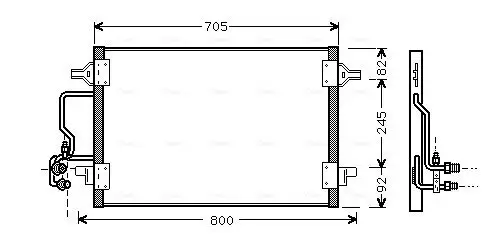 Kondensator, Klimaanlage AVA QUALITY COOLING AI5175 Bild Kondensator, Klimaanlage AVA QUALITY COOLING AI5175