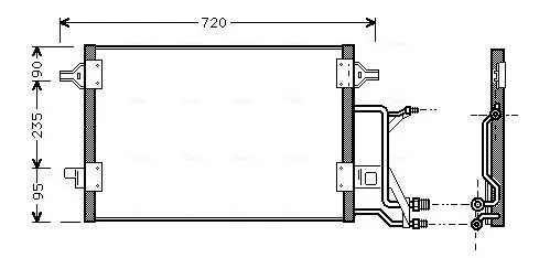 Kondensator, Klimaanlage AVA QUALITY COOLING AI5176