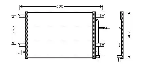 Kondensator, Klimaanlage AVA QUALITY COOLING AI5238