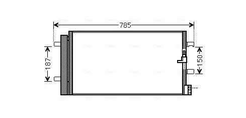 Kondensator, Klimaanlage AVA QUALITY COOLING AI5352D