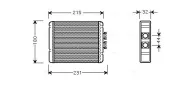 Wärmetauscher, Innenraumheizung AVA QUALITY COOLING AI6198