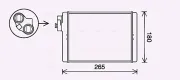 Wärmetauscher, Innenraumheizung AVA QUALITY COOLING AI6408