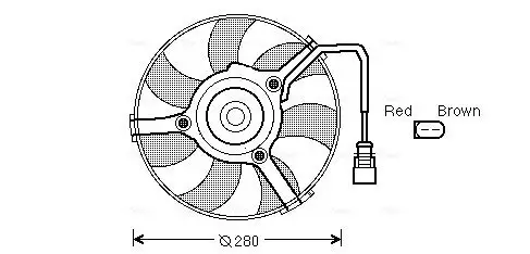 Lüfter, Motorkühlung 12 V AVA QUALITY COOLING AI7516 Bild Lüfter, Motorkühlung 12 V AVA QUALITY COOLING AI7516