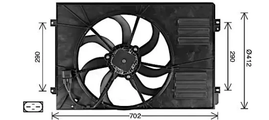 Lüfter, Motorkühlung AVA QUALITY COOLING AI7523 Bild Lüfter, Motorkühlung AVA QUALITY COOLING AI7523