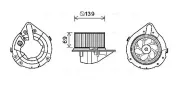 Innenraumgebläse 12 V AVA QUALITY COOLING AI8372