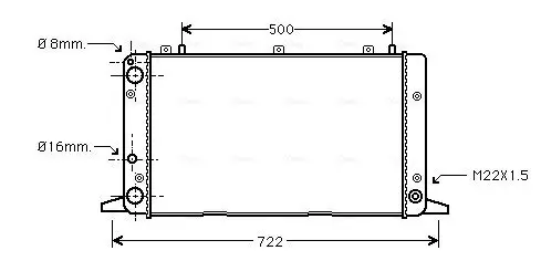 Kühler, Motorkühlung AVA QUALITY COOLING AIA2047