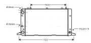 Kühler, Motorkühlung AVA QUALITY COOLING AIA2047