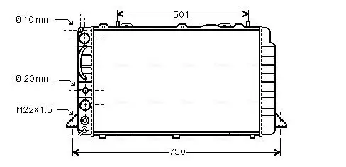 Kühler, Motorkühlung AVA Clever Choice AIA2089 Bild Kühler, Motorkühlung AVA Clever Choice AIA2089