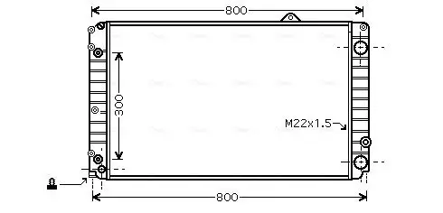 Kühler, Motorkühlung AVA QUALITY COOLING AIA2099