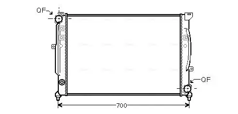 Kühler, Motorkühlung AVA QUALITY COOLING AIA2124