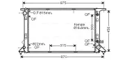 Kühler, Motorkühlung AVA QUALITY COOLING AIA2291
