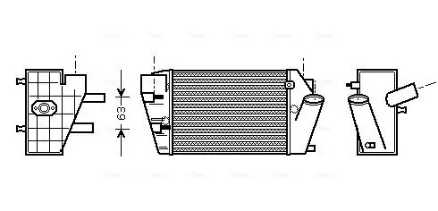 Ladeluftkühler AVA QUALITY COOLING AIA4187