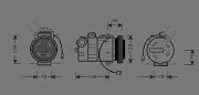 Kompressor, Klimaanlage AVA QUALITY COOLING AIAK011