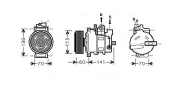 Kompressor, Klimaanlage AVA QUALITY COOLING AIAK271