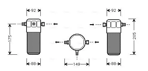 Trockner, Klimaanlage AVA QUALITY COOLING AID032