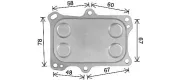 Ölkühler, Motoröl AVA QUALITY COOLING AL3153