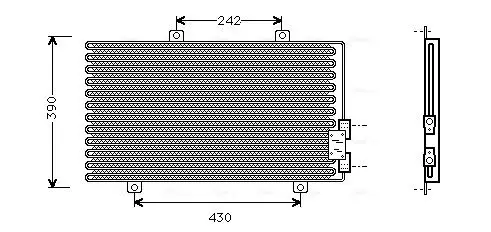 Kondensator, Klimaanlage AVA QUALITY COOLING AL5063