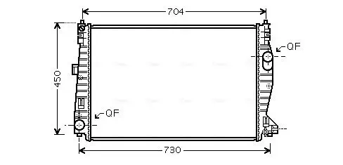 Kühler, Motorkühlung AVA QUALITY COOLING ALA2101