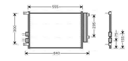 Kondensator, Klimaanlage AVA QUALITY COOLING ALA5088D