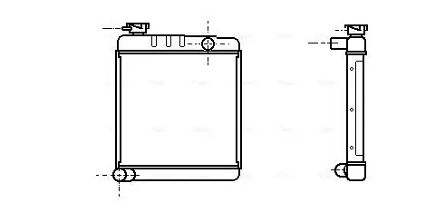 Kühler, Motorkühlung AVA QUALITY COOLING AU2001 Bild Kühler, Motorkühlung AVA QUALITY COOLING AU2001