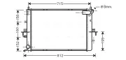 Kühler, Motorkühlung AVA QUALITY COOLING AU2152