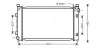 Kühler, Motorkühlung AVA QUALITY COOLING AU2163