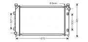 Kühler, Motorkühlung AVA QUALITY COOLING AU2163
