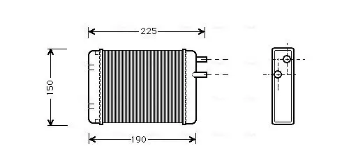 Wärmetauscher, Innenraumheizung AVA QUALITY COOLING AU6083