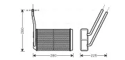 Wärmetauscher, Innenraumheizung AVA QUALITY COOLING AU6195