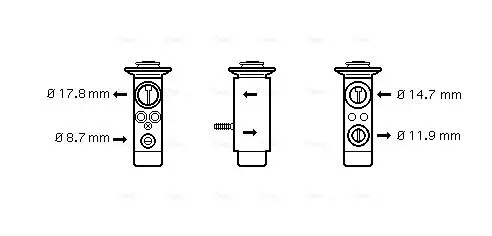 Expansionsventil, Klimaanlage AVA QUALITY COOLING BW1089