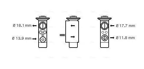 Expansionsventil, Klimaanlage AVA Clever Choice BW1238