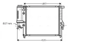 Kühler, Motorkühlung AVA QUALITY COOLING BW2125