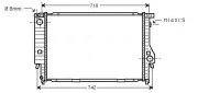 Kühler, Motorkühlung AVA QUALITY COOLING BW2164