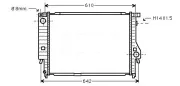 Kühler, Motorkühlung AVA QUALITY COOLING BW2144