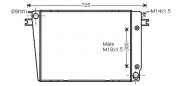 Kühler, Motorkühlung AVA QUALITY COOLING BW2251