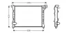 Kühler, Motorkühlung AVA QUALITY COOLING BW2286