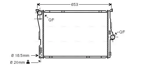 Kühler, Motorkühlung AVA Clever Choice BW2304