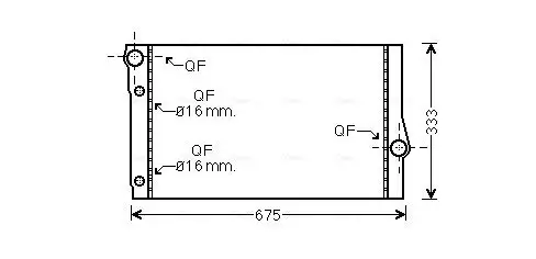 Kühler, Motorkühlung AVA QUALITY COOLING BW2410