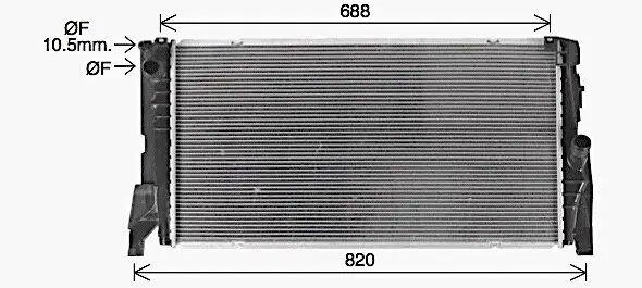 Kühler, Motorkühlung AVA QUALITY COOLING BW2585