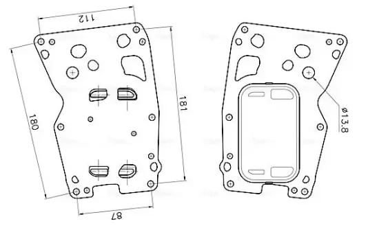 Ölkühler, Motoröl AVA QUALITY COOLING BW3621 Bild Ölkühler, Motoröl AVA QUALITY COOLING BW3621